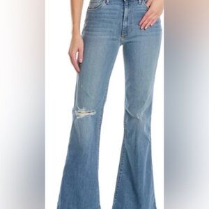 Joe's Jeans Light Blue Distressed Flare Jeans